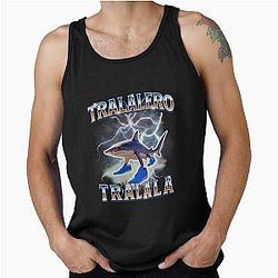 Shark Retro Memes Tank Top