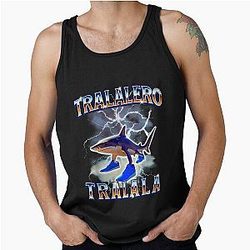 Italian Shark Bootle Meme Tank Top