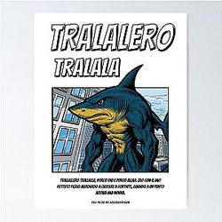 Tralala 90's Comic Style (Italian Brainrot) Poster