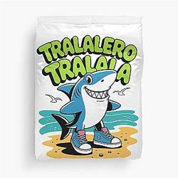 Italian Shark Sneakers Meme Duvet Cover