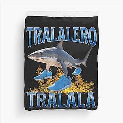 Tralala Shark Meme Duvet Cover