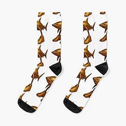 Gold Brain Rot Socks