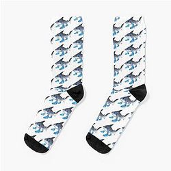 Brainrot Shark with Footwear Socks