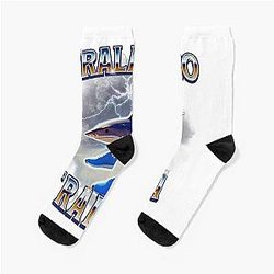 Funny Retro Shark Memes Bootleg Socks