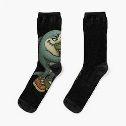 Italian brain rot hugs Crocodilo Socks