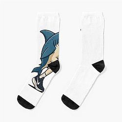 Brainrot Shark Socks