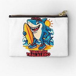 Tralala Shark Zipper Pouch