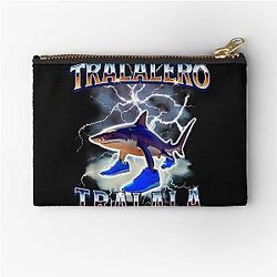 Tralala Shark Meme Bootle (Italian Brainrot) Zipper Pouch