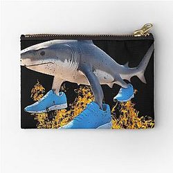 Shark Meme Zipper Pouch