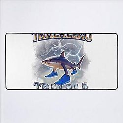 Tralalero Funny Meme Shark Retro Bootleg Memes Desk Mat