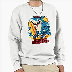 Tralala Shark Pullover Sweatshirt