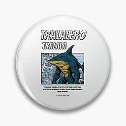 Tralala 90's Comic Style (Italian Brainrot) Pin