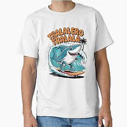 Tralala Shark Surf Italian Brainrot Meme Classic T-Shirt