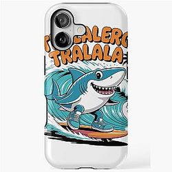 Tralalero Shark Surf Italian iPhone Tough Case