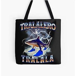 Tralala Shark? Meme Bootle (Italian Brainrot) All Over Print Tote Bag