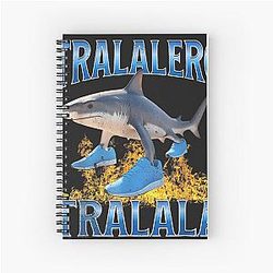 Tralala Shark Meme Notebook