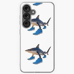 Tralala Italian Brainrot set of 6 - shark in shoes meme Samsung Galaxy Soft Case