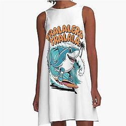 Tralala Shark Surf Italian A-Line Dress
