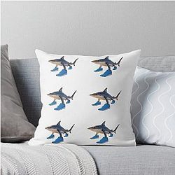 Tralala Italian Shark Meme Throw Pillow