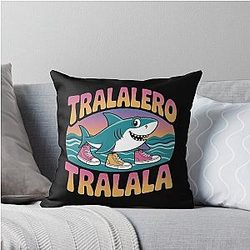 Tralala Brainrot Throw Pillow