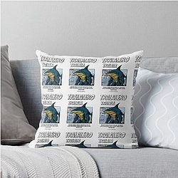 Tralalero 90's Comic Style (Italian Brainrot) Throw Pillow
