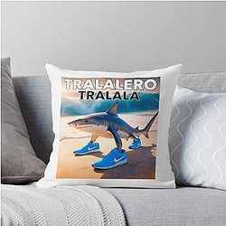 Tralala meme Throw Pillow