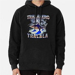 Tralala Shark Meme Bootle (Italian Brainrot) Pullover Hoodie
