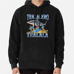Tralala Shark Meme Pullover Hoodie