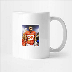 Travis Kelce has appeared on television shows and in ads Travis Kelce Mugs