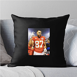 Travis Kelce has appeared on television shows and in ads Travis Kelce Pillows Cover