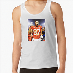 Travis Kelce has appeared on television shows and in ads Travis Kelce Tank Tops