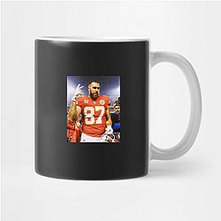Travis Kelce has appeared on television shows and in ads Travis Kelce Mugs