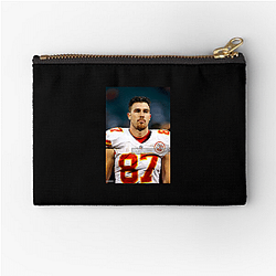 Travis Kelce is a professional American football player Travis Kelce Zipper Pouches