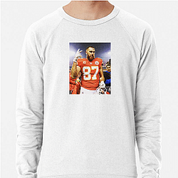Travis Kelce has appeared on television shows and in ads Travis Kelce Sweatshirts