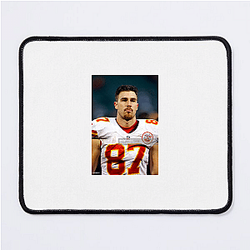 Travis Kelce is a professional American football player Travis Kelce Mouse Pads