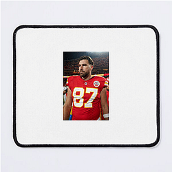 Travis Kelce's position is a tight end Travis Kelce Mouse Pads