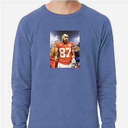Travis Kelce has appeared on television shows and in ads Travis Kelce Sweatshirts