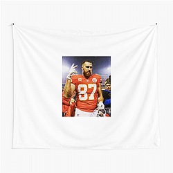 Travis Kelce has appeared on television shows and in ads Travis Kelce Tapestries