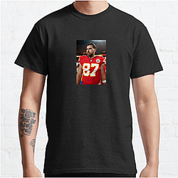 Travis Kelce's position is a tight end Travis Kelce T-Shirts