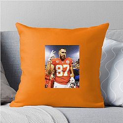 Travis Kelce has appeared on television shows and in ads Travis Kelce Pillows Cover