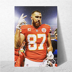 Travis Kelce has appeared on television shows and in ads Travis Kelce Posters