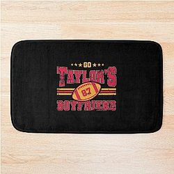 Go Taylor Boyfriend Travis Kelce 90s Bath Mat