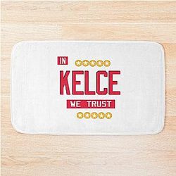 Travis Kelce Kansas City Football Mahomes Christmas Bath Mat