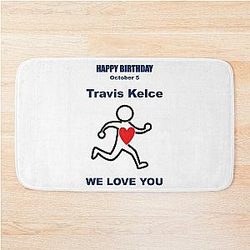 Tribute to Travis Kelce October 5 Bath Mat