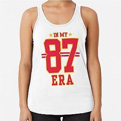 87 Era Taylor Swift Travis Kelce Racerback Tank Top