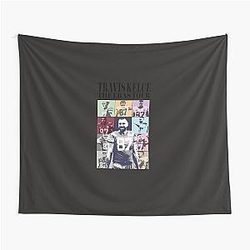 Travis Kelce Pop Art Style Tapestry