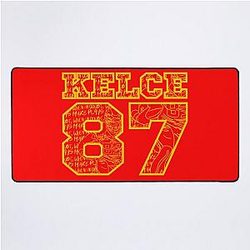 Travis Kelce Kansas City Chiefs When in Doubt, Make Plays Desk Mat