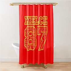 Travis Kelce Kansas City Chiefs When in Doubt Make Plays Shower Curtain