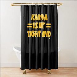 Karma is my Taylor Kelce football shower curtain