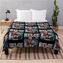 Jason Kelce and Travis Kelce Bros Throw Blanket